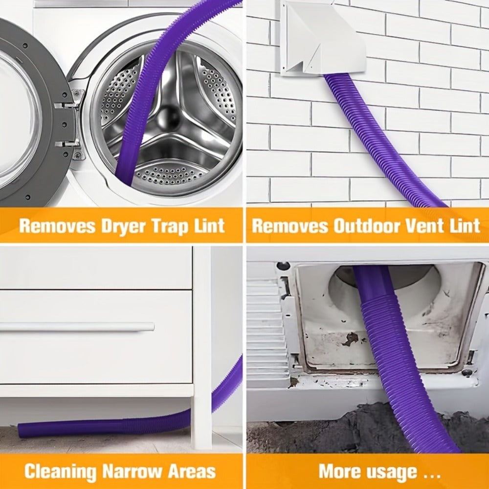 Dryer Vent Cleaner Kit Vacuum Hose Attachment for Dyson V15 V12 V11 V10 V8 V7 V6 for Entryways, Bedrooms and Living Spaces