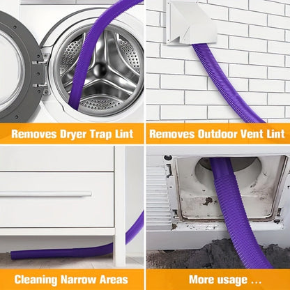 Dryer Vent Cleaner Kit Vacuum Hose Attachment for Dyson V15 V12 V11 V10 V8 V7 V6 for Entryways, Bedrooms and Living Spaces