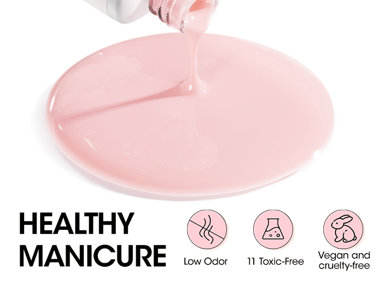 Hard Gel Nail Extension Builder Gel 7-in-1 Self-Leveling – 28+ Day Wear, LED UV Cured, 15ml, Clear Pink Nude Baby Pink Milky White