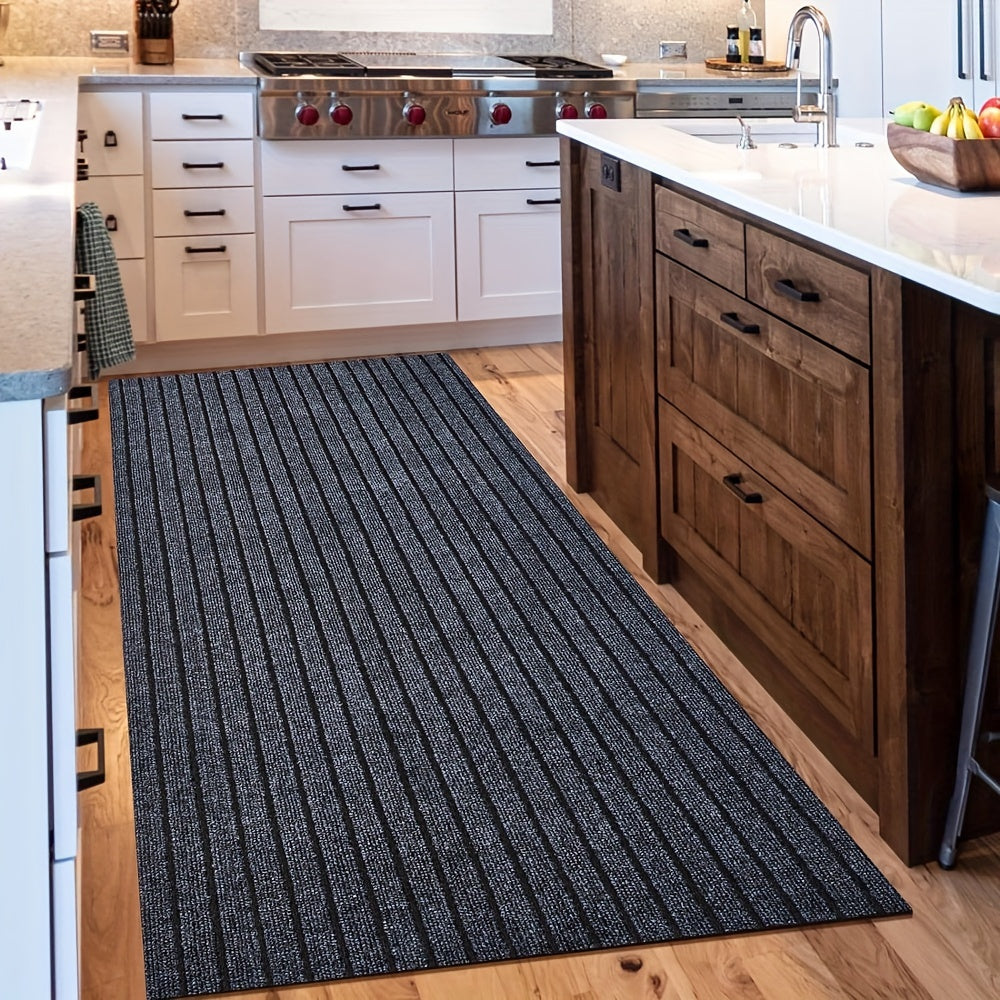 Runner Carpet with Rubber Backing - 1800G/sqm Indoor Outdoor Rug, Hallway, Entryway, Laundry Room & Balcony Runner Mat