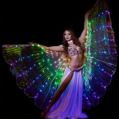 LED Feather Dance Costume Glowing Luminous with the Listed Color, Size or Set Options for Everyday Use