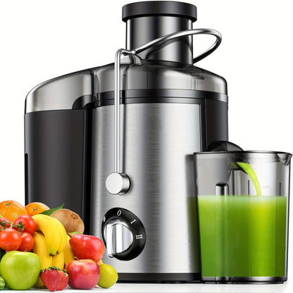 Centrifugal Juicer Machine 3-Inch Wide Mouth 3-Speed Settings – High Juice Yield Fast Extraction for Fruits & Vegetables | Easy Clean