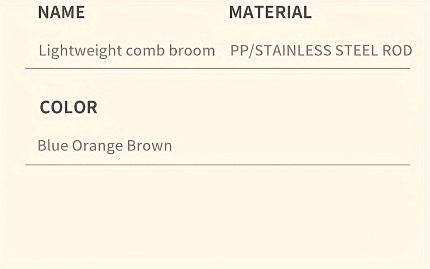 Folding Broom and Dustpan Set with Sectioned Handle, Rotating Head and Nine Blue, Orange or Khaki Checkout Options