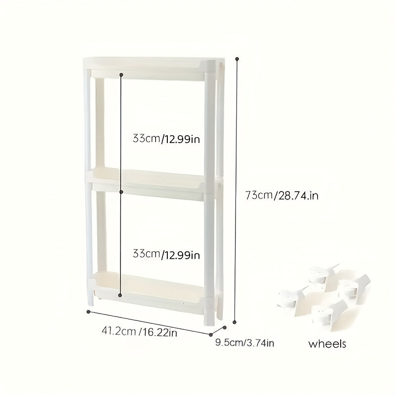 Behind Door Storage Rack, Multi-Layer Slim Organizer for Bathroom & Kitchen, Space Saving Over Door Shelf