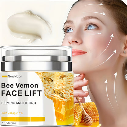 Face Cream Bee Venom 50g Formula with Hyaluronic Acid, Vitamin E and Lightweight Face and Neck Texture