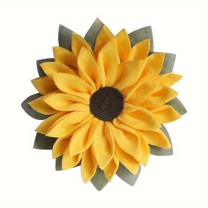 Sunflower Wreath for Front Door – Artificial Floral Wall Hanging Decor for Indoor Outdoor Home Office, Wedding Festival Thanksgiving