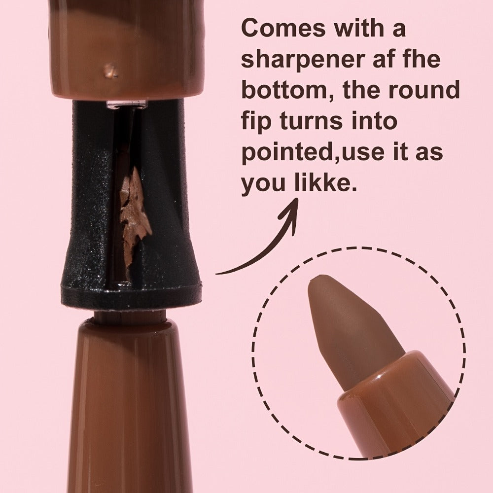 Quick-Dry Brown & Black Gel Eyeliner Pencil 3 Pack Waterproof Smudge-Proof, for Makeup, Travel and Everyday Vanity Use