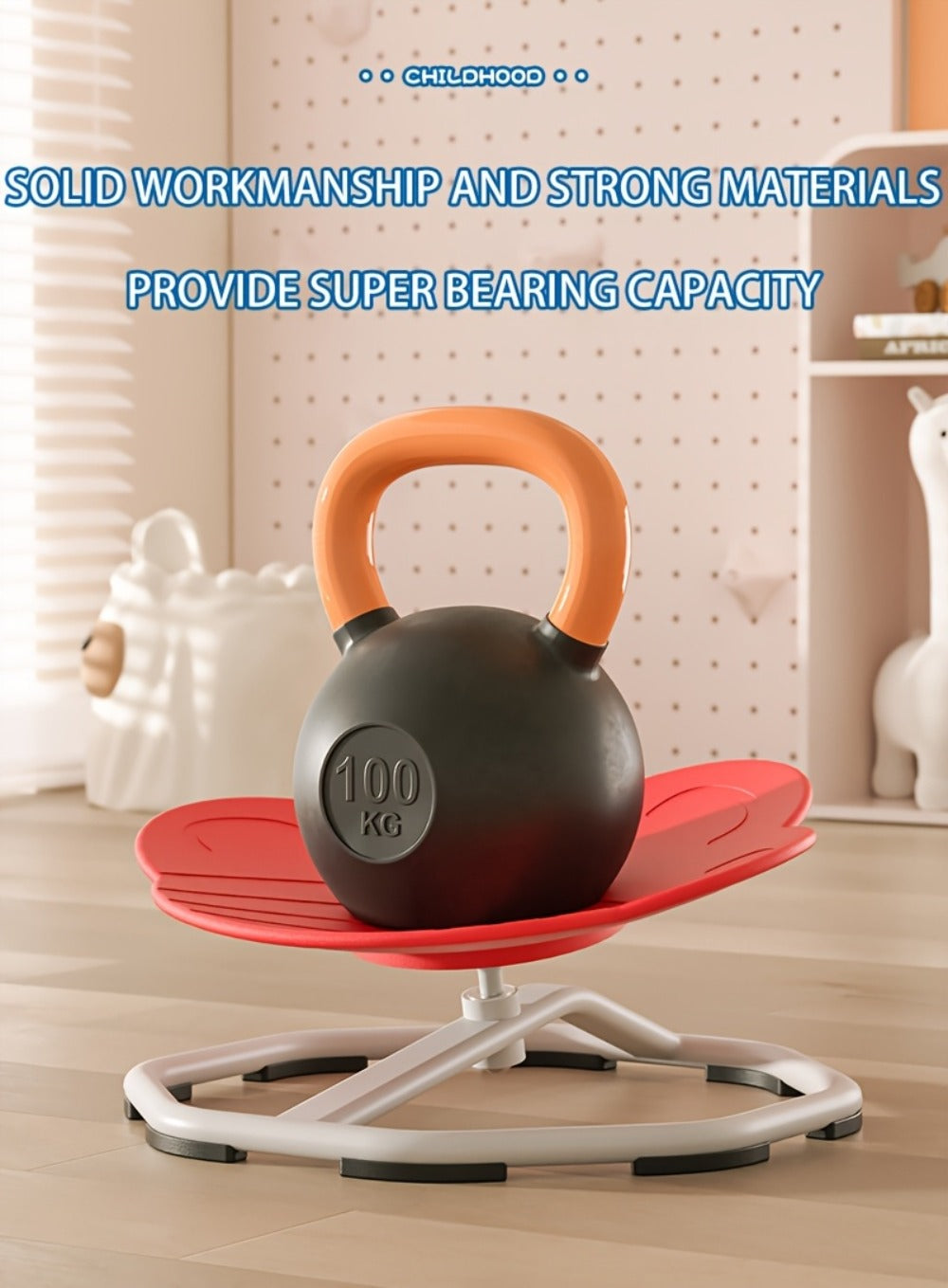 Sensory Spinning Chair for Kids with Autism & ADHD, Ages 3-18, Swivel Sit and Spin Chair to Improve Focus & Body Balance