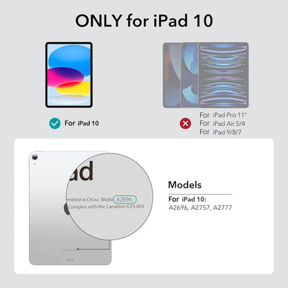 iPad 10th Gen Keyboard Case with Backlit Magic-Style Magnetic Keyboard, Multi-Touch Trackpad, Cantilever Stand