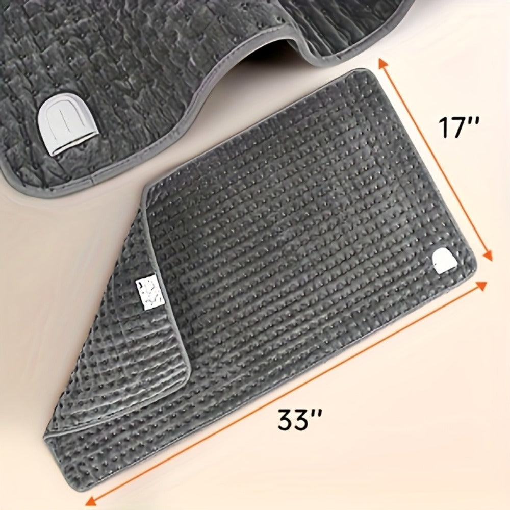 Electric Heating Pad 17"x33" Fast Heating Lap Blanket - 9 Adjustable Heat Settings, Shutoff Timer