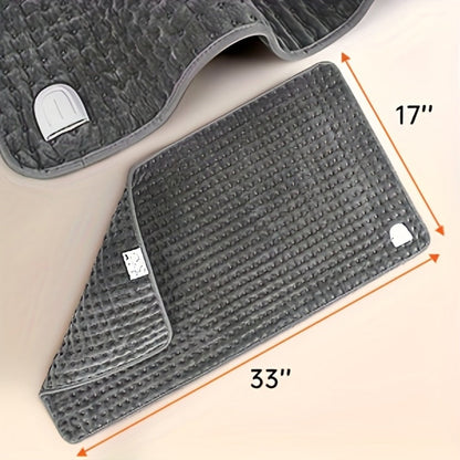 Electric Heating Pad 17"x33" Fast Heating Lap Blanket - 9 Adjustable Heat Settings, Shutoff Timer