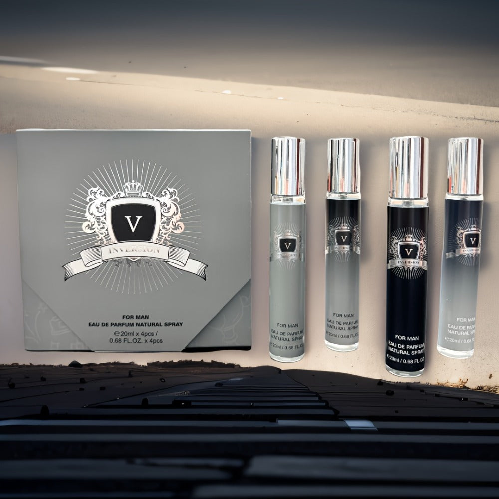 Perfume Gift Set for Women 4 Pieces – Mini Travel Fragrance Set Long Lasting, Unisex Cologne Spray Portable Gift Box for Mother's Day