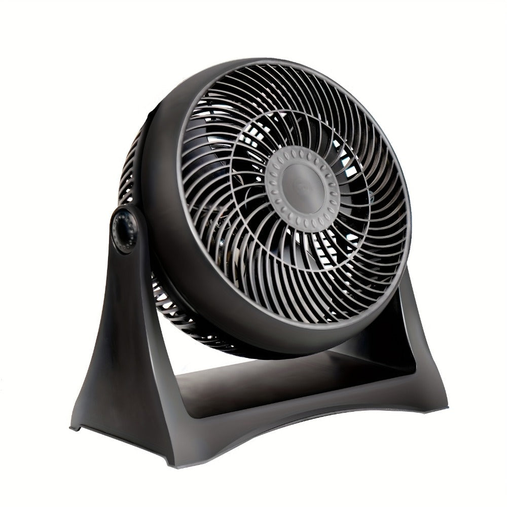 Turbo Table Fan 8 Inch 3-Speed Quiet Air Circulator, Wall Mountable with Adjustable Tilt and Carry Handle