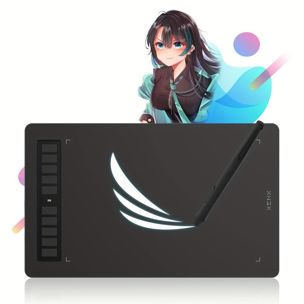 XENX Graphics Drawing Tablet 10 x 6.22 Inch, 8192 Pressure Sensitivity Battery-Free Passive Stylus