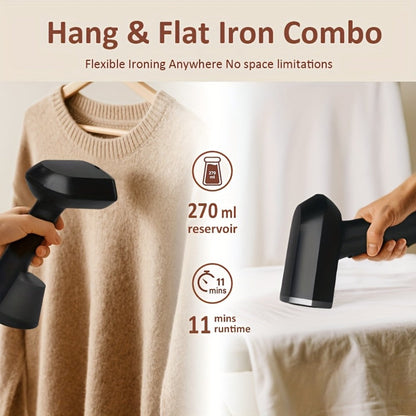 1200W Handheld Garment Steamer with 270ml Tank, 30-Second Heat-Up Marking and Removable Base