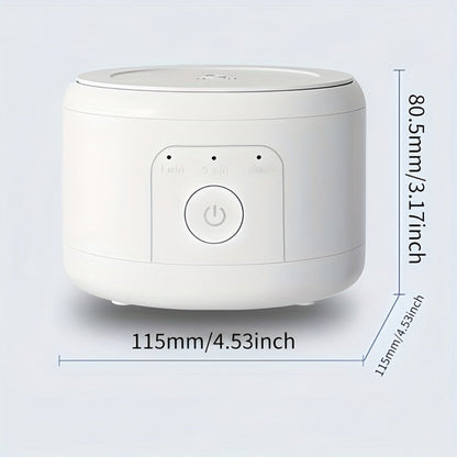 50 kHz Compact Ultrasonic Cleaner in Black Art Edition with Three Front Cleaning Modes for Small Items