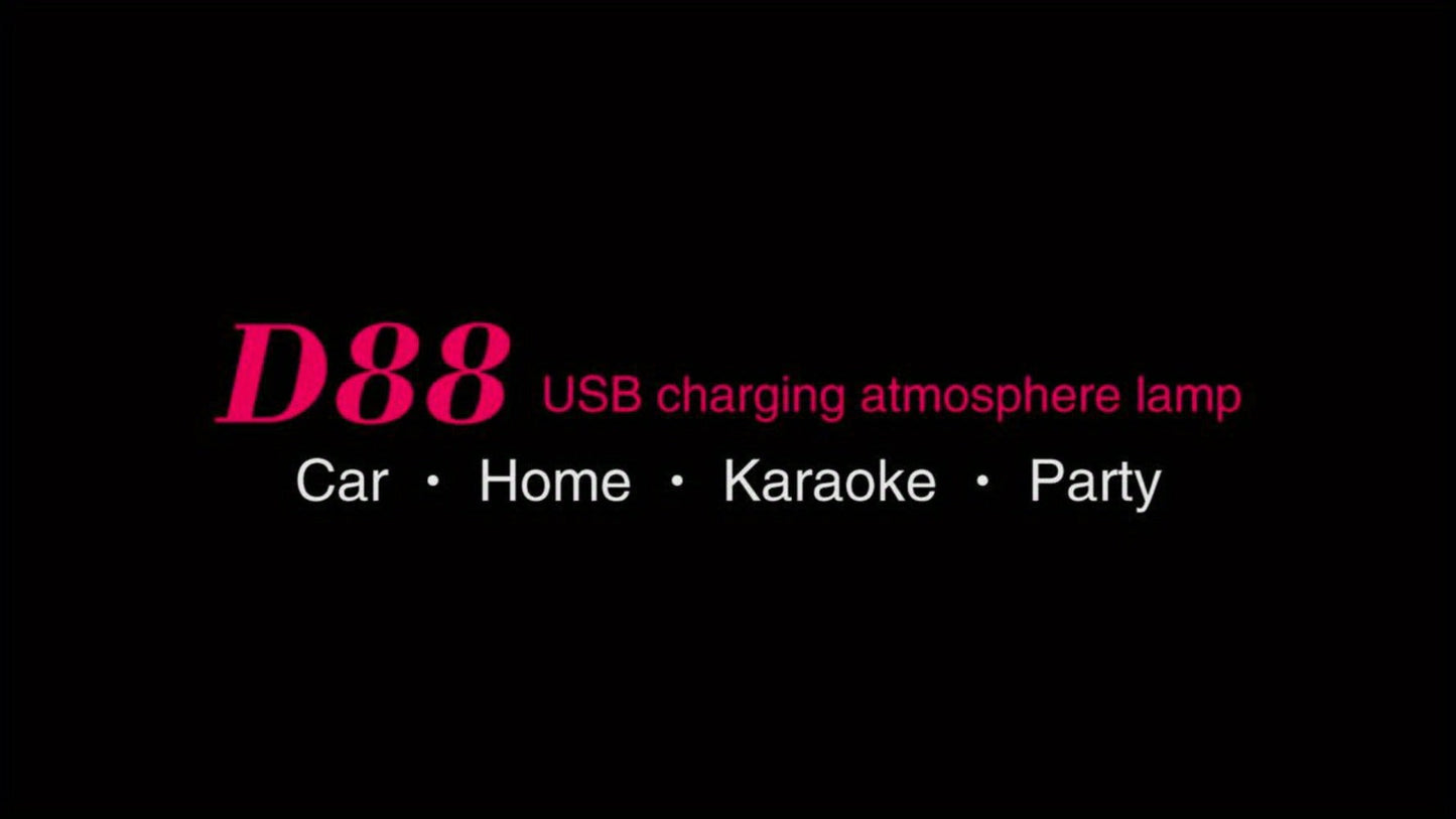 RGB Car Interior Atmosphere Lights Music Sync LED Neon Starlight – Remote Control USB 5V Multi-Color Ambient Lighting for Car Party DJ Home