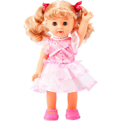 Walking Talking Doll Sonic Control 12 Inch Blonde Princess, Clap Activated Sings Walks Talks, Blinking Blue Eyes