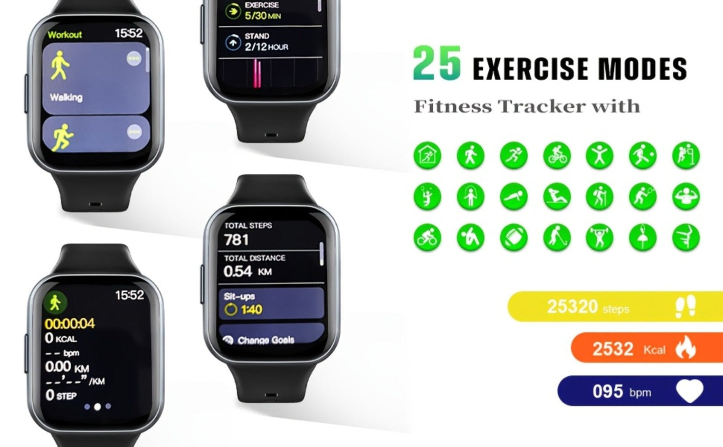 112 Sports Modes Smartwatch Bluetooth 5.3 for Men Women for an Everyday Personal Care Routine