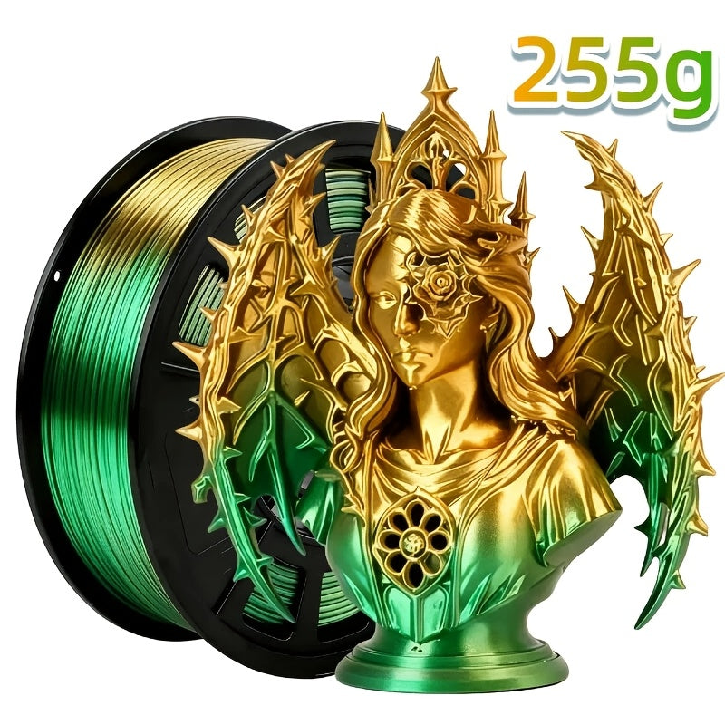 3D Printer Filament Dual-Color PLA 1.75mm 250g Spool with Nine Two-Tone Color Combinations