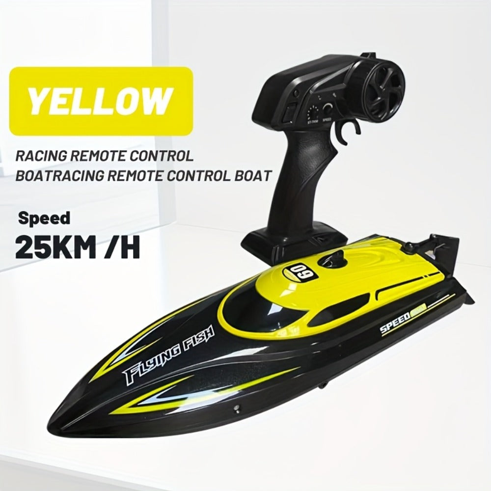 Remote Control Speedboat 25KM/H with Auto Flip Reset Night Light & Low with the Listed Color, Size or Set Options for Everyday Use