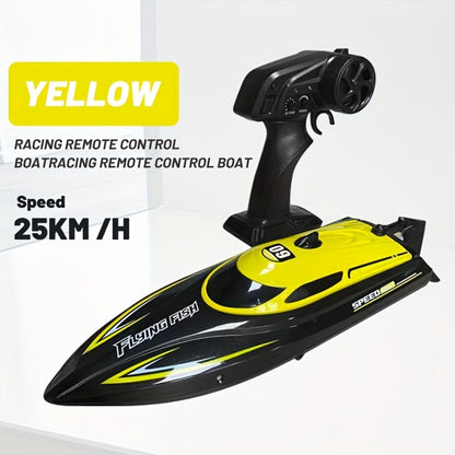 Remote Control Speedboat 25KM/H with Auto Flip Reset Night Light & Low with the Listed Color, Size or Set Options for Everyday Use