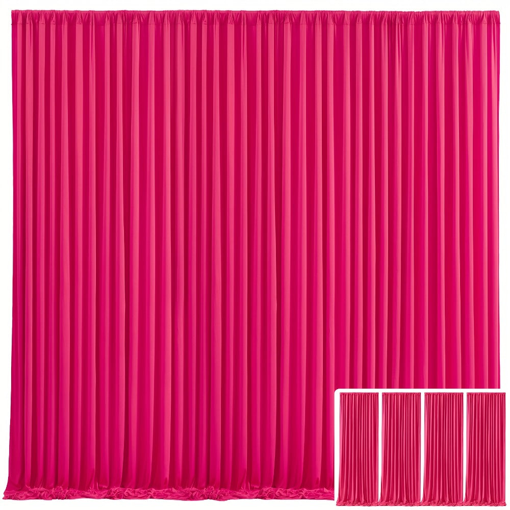Elegant Fabric Backdrop Curtains 4pcs with Poles 59x85in Non-Transparent Wrinkle-Free Party Photo for an Everyday Personal Care Routine