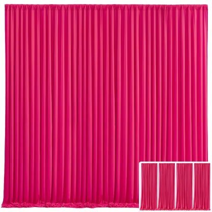 Elegant Fabric Backdrop Curtains 4pcs with Poles 59x85in Non-Transparent Wrinkle-Free Party Photo for an Everyday Personal Care Routine