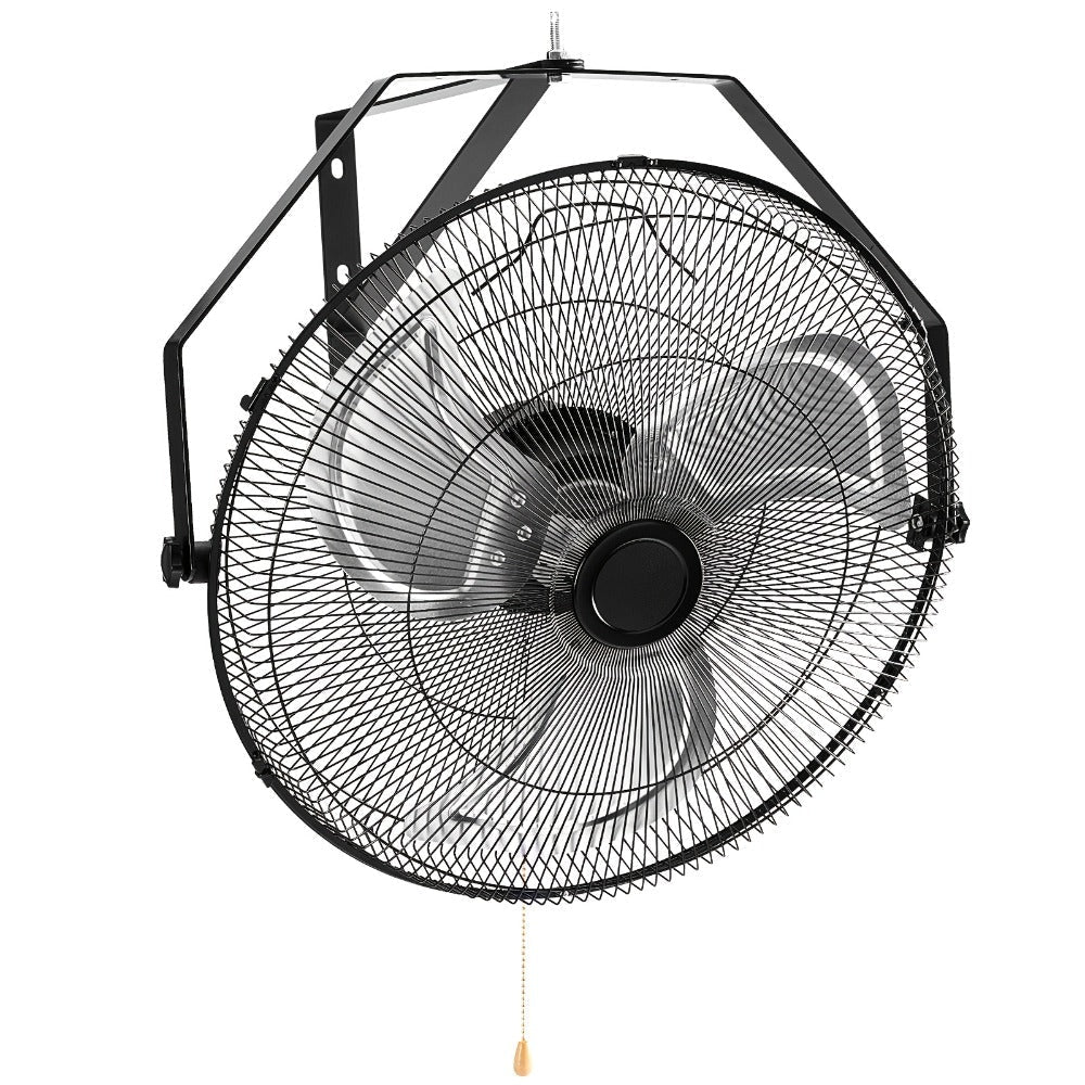 Wall Mount Fan 18/20 Inch Metal High Velocity 3-Speed Oscillating Industrial Fan 3000CFM for Entryways, Bedrooms and Living Spaces
