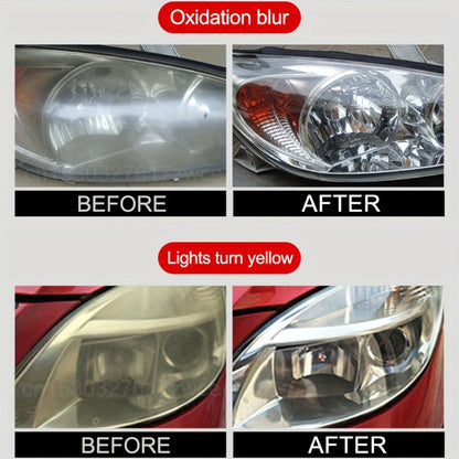 Car Headlight Restoration Kit 300ml – Polishing Paste for Yellowed Oxidized Foggy Headlamps | Scratch Repair & Clarity Refurbish Agent |