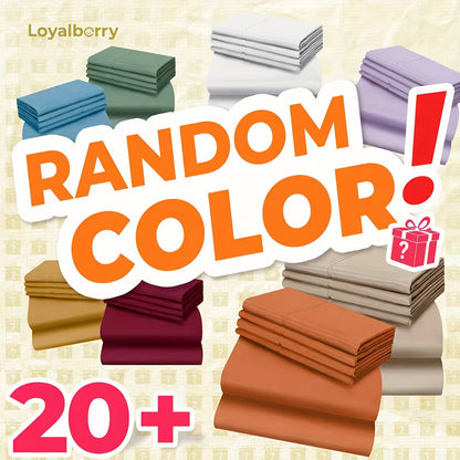 Bed Sheet Set Sanded Microfiber with 40–44 cm Pocket, Machine-Washable Care and Twenty-Plus Colors