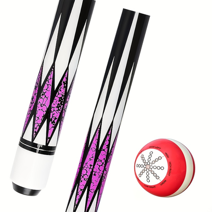 Pool Cue Stick 58 Inch – 13mm Laminated Tip, North American Maple Shaft, Ergonomic Grip, Billiard Cue for American Pool & Rotation