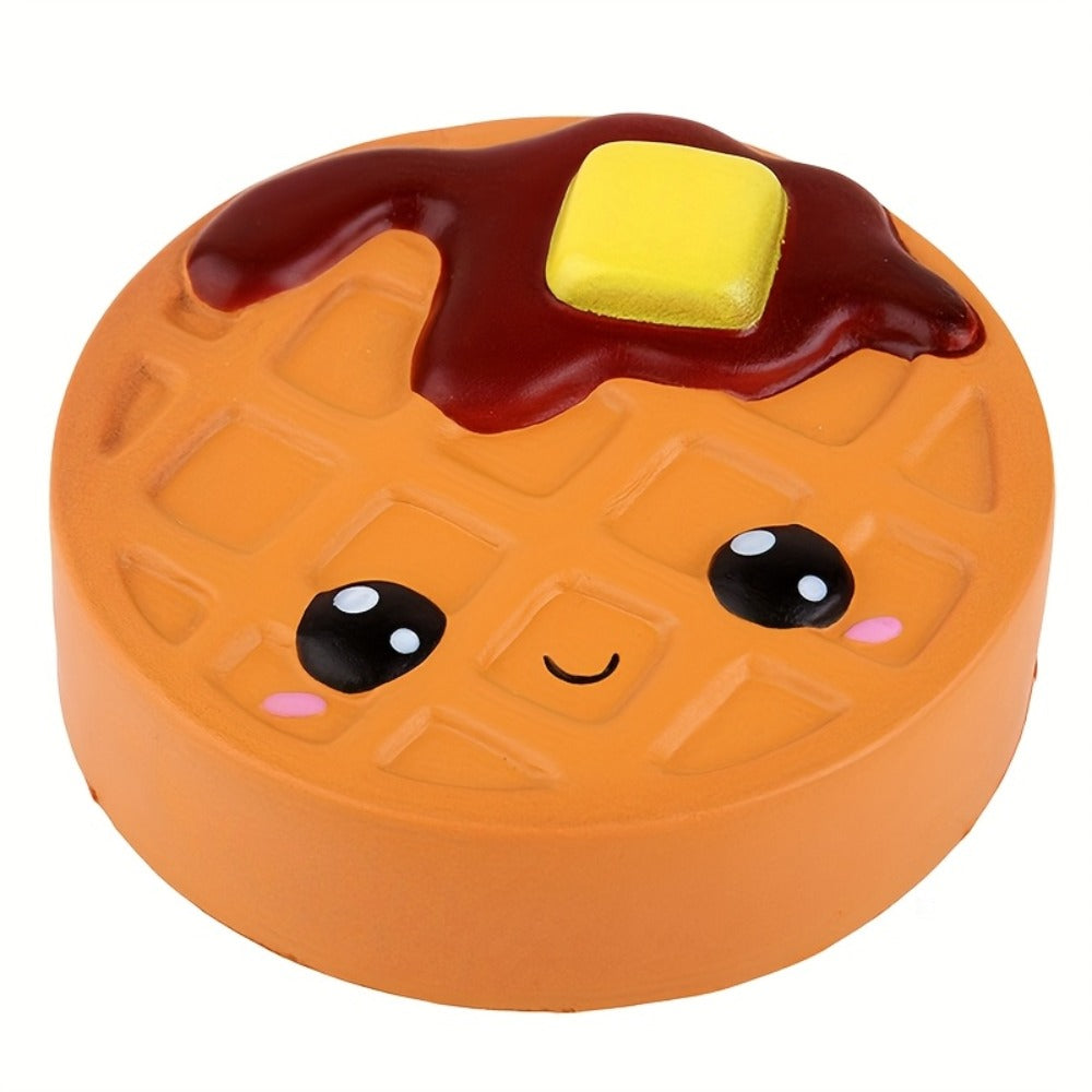 Jumbo Squishy Slow Rising Toy Scented, Giant Chocolate Biscuit Cheese Squishies for Kids, PU Squeeze Stress Sensory Toy