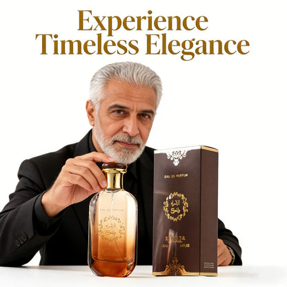 Cologne Spray for Men Desert Knight 3.04 oz with Amber Glass Bottle and Brown Presentation Box
