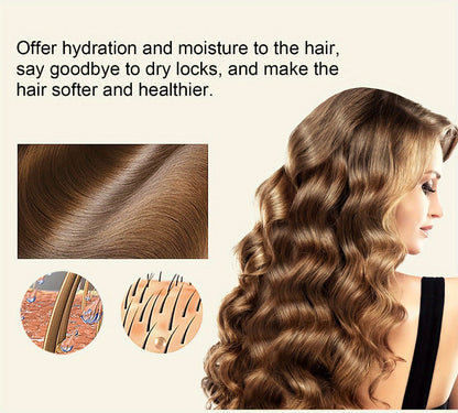 Curl Defining Cream and Detangling Brush Set by KALISPRO with One or Two 300ml Pump Bottles