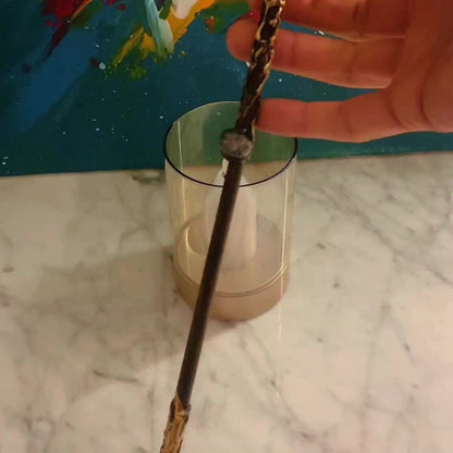 Zodiac Crystal Magic Wand with Gift Box – Handmade Astrology Wand All 12 Signs Aries Taurus Gemini Cancer Leo Virgo Libra Scorpio