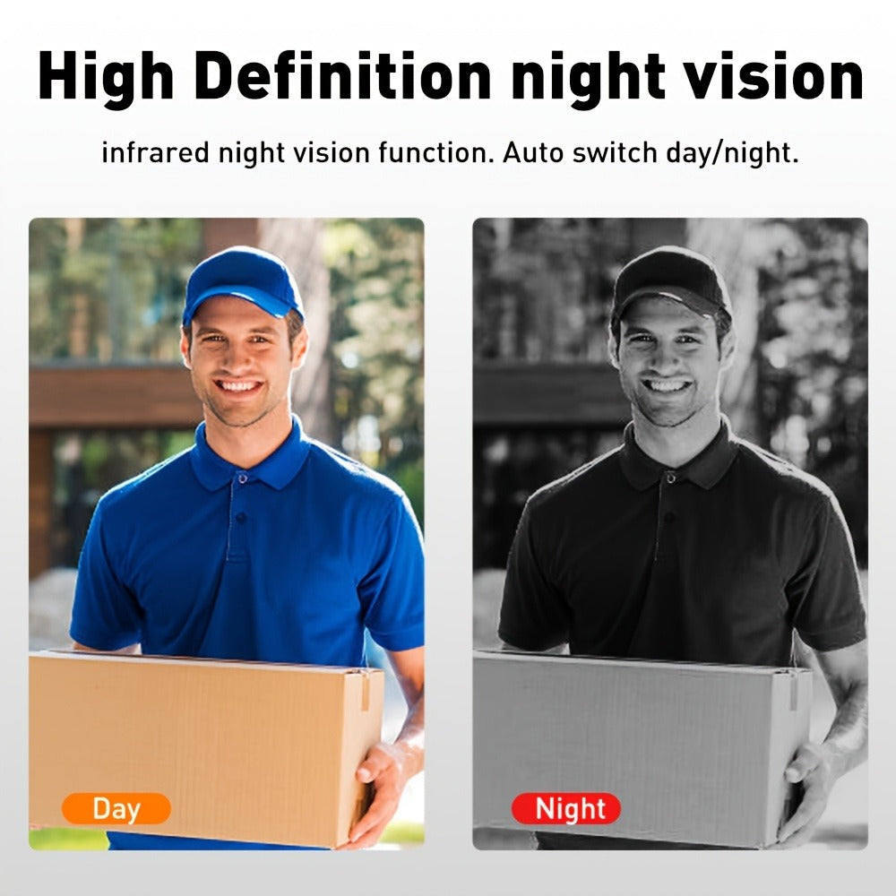 PIR Motion Video Doorbell Camera WiFi HD Night Vision with Two-Way Audio, Cloud & SD Card Storage