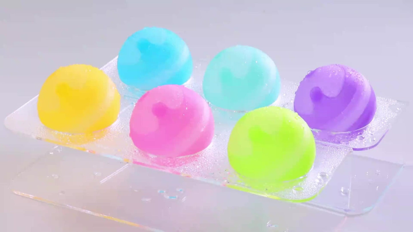 Reusable Silicone Water Balloons 8-Pack for Kids, No Magnets Quick-Fill Leak-Proof Splash Balls