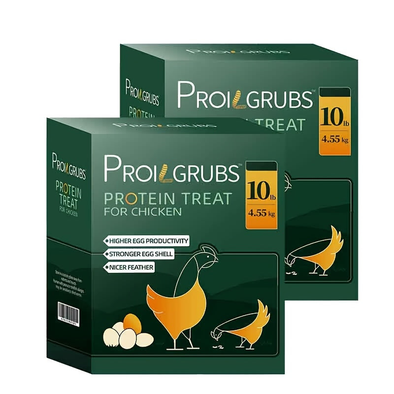 Dried Black Soldier Fly Larvae Chicken Treats Non-GMO High Protein Grubs for Chickens Egg Layer Flock Builder Stronger Eggshells 5lb 10lb