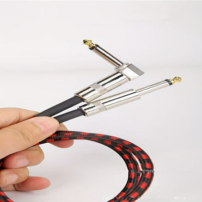 Guitar Bass Amplifier Cable with RCA Connectors, 10ft & 20ft, Tinned Copper Core, Durable Flexible Round Design