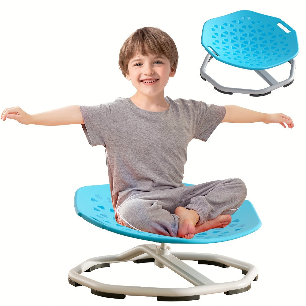 Sensory Spinning Chair for Kids with Autism & ADHD, Ages 3-18, Swivel Sit and Spin Chair to Improve Focus & Body Balance