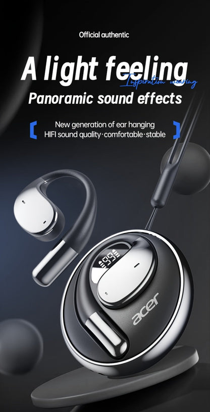 Acer TWS In-Ear Earbuds Noise Canceling Touch Control Sports Wireless Headphones Long for Bedside Audio, Alarms and Room Entertainment