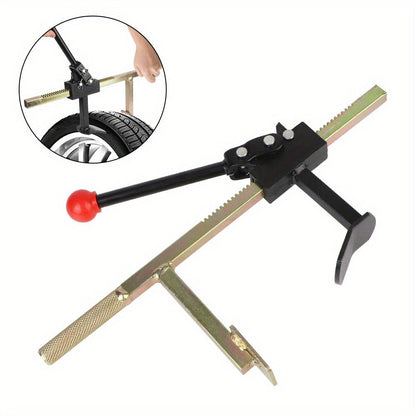 Bead Breaker Tool Heavy-Duty Manual Tire Changer with Safety Guard, Durable Steel Construction Universal Tire Service Equipment for Cars