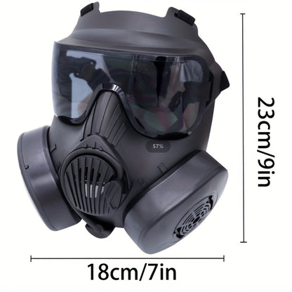 Tactical CS Costume Prop Mask Plastic Airsoft Style – Military Face Mask for Men Halloween Cosplay Role Play CS Simulation Outdoor Camping