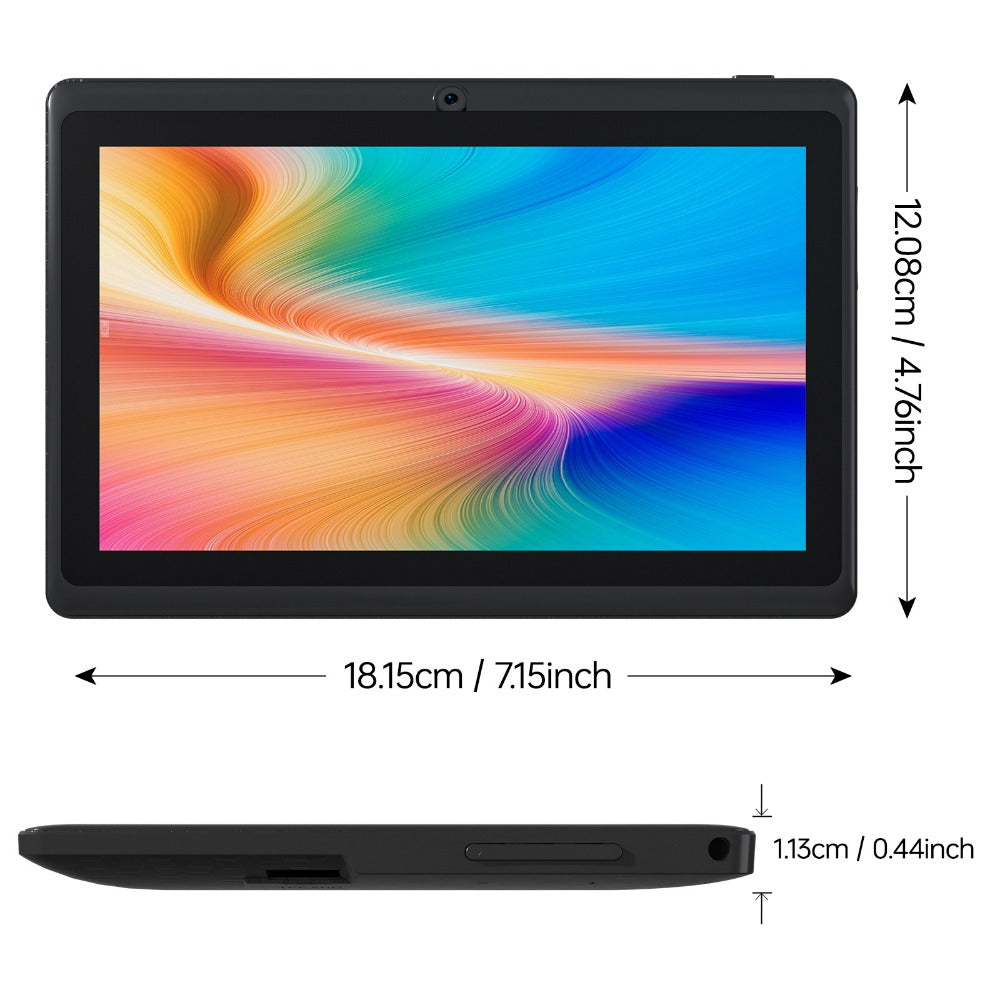 Android Tablet 7-Inch with Android 12, 4GB RAM, 32GB Internal Storage, Dual Cameras and 4000mAh Battery