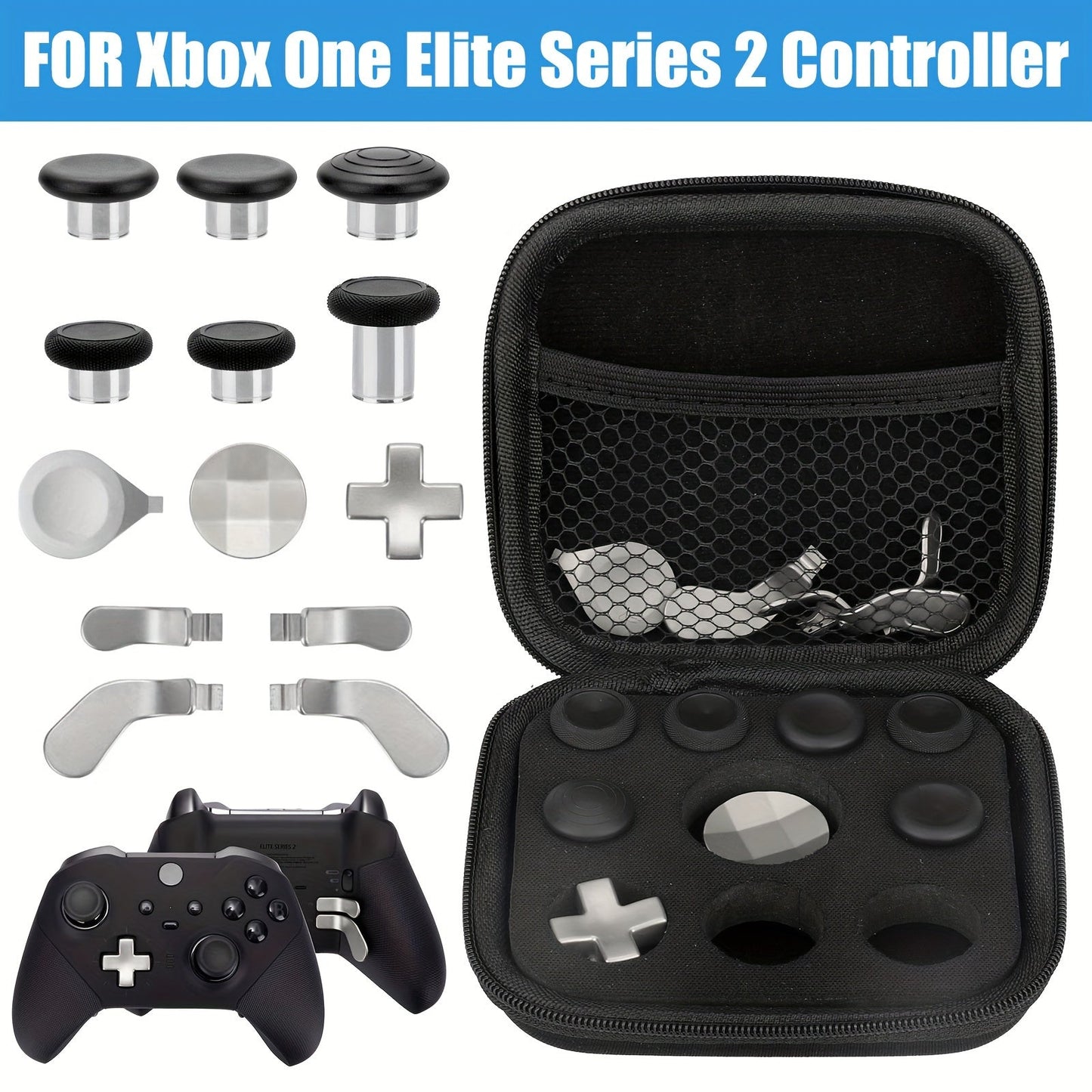 Xbox Elite Series 2 Controller Thumbstick Paddles Button Set - Stainless Steel ABS Magnetic for an Everyday Personal Care Routine