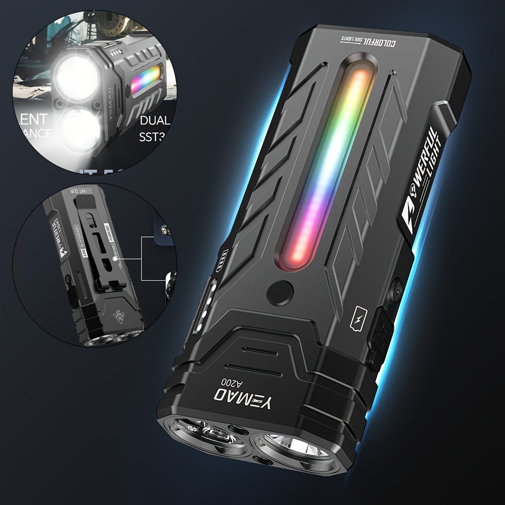High Lumen Flashlight 5000 Lumen Ultra Bright, High- Battery Long Runtime USB Rechargeable