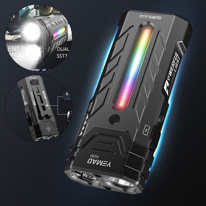 High Lumen Flashlight 5000 Lumen Ultra Bright, High- Battery Long Runtime USB Rechargeable