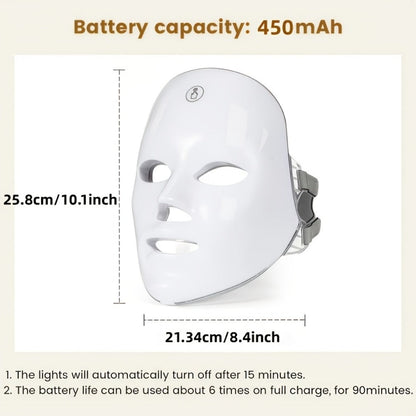 LED Light Therapy Device 7 Color Photon USB Powered for Bath Time, Home Spa and Personal Care