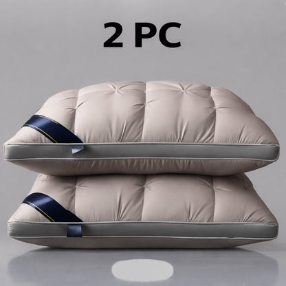 Tufted Bed Pillow in White or Grey with 1-, 2- and 4-Piece Checkout Options and Zipper Detail